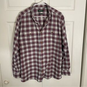 Orvis Blue and Red Plaid Shirt